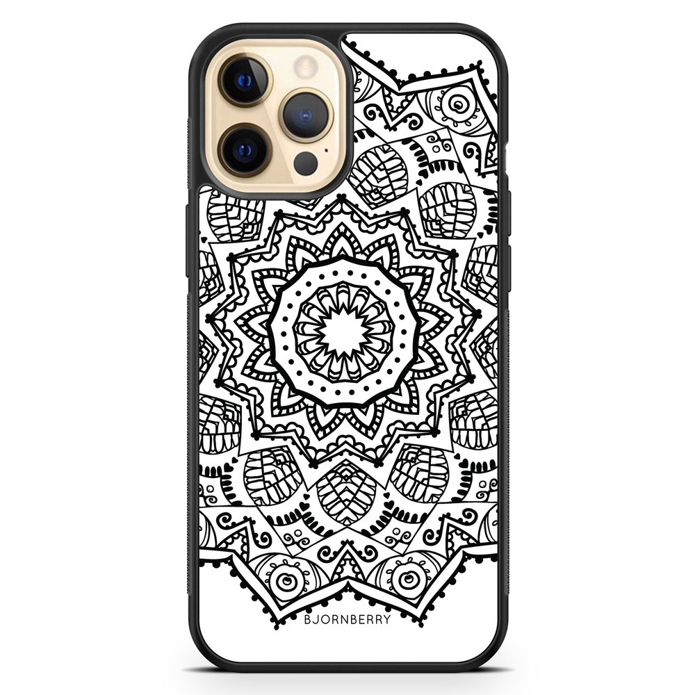 iPhone 12 Pro Max Case - Black Mandala