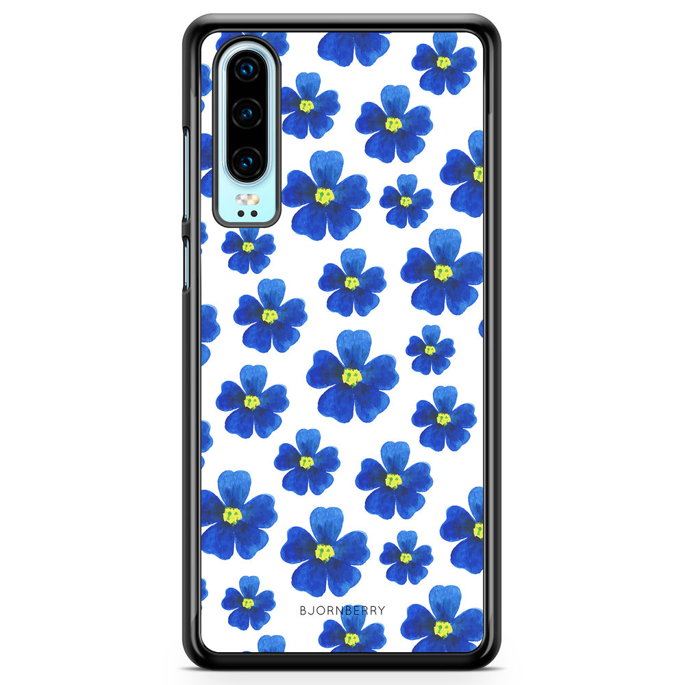 Huawei P30 Case - Blue Flowers