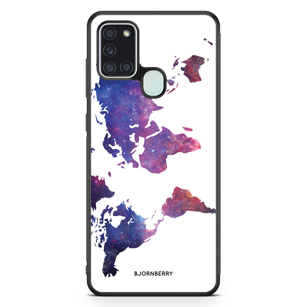 Samsung Galaxy A21s Case - World Map Space