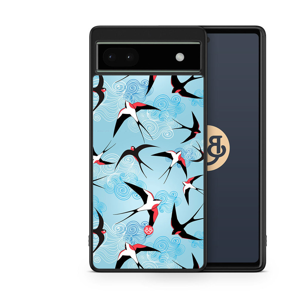 Google Pixel 6a Case - Swallows