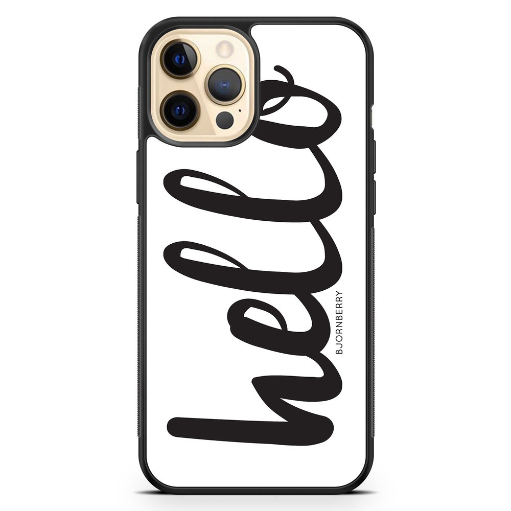 iPhone 12 Pro Max Case - Hello Black