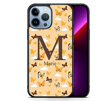 iPhone 13 Pro Max Custom Skal - AWAKEN - Orange Butterfly