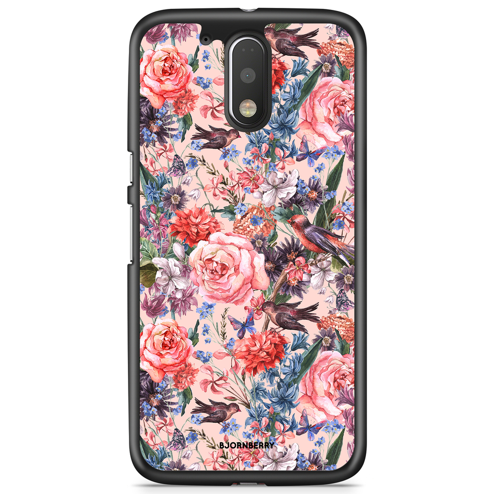 Moto G4/G4 Plus Case - Birds & Flowers