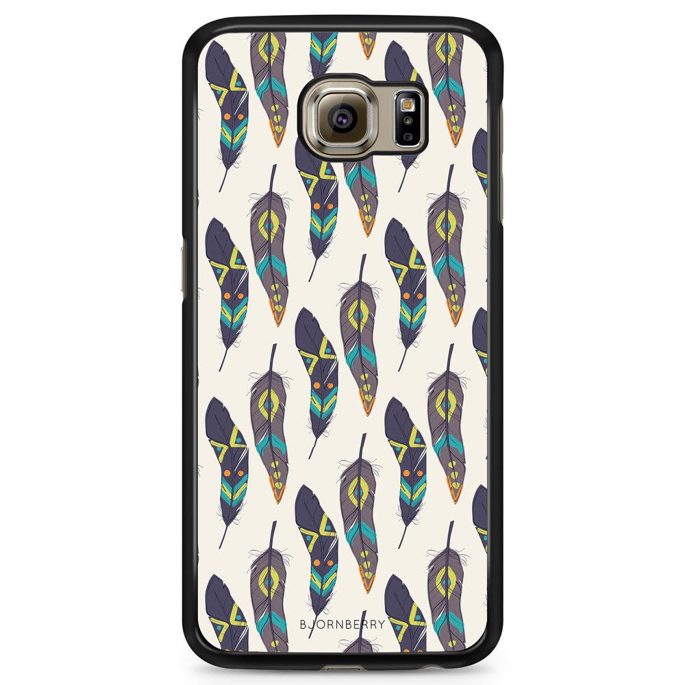 Samsung Galaxy S6 Edge Case - Ethnic Feathers