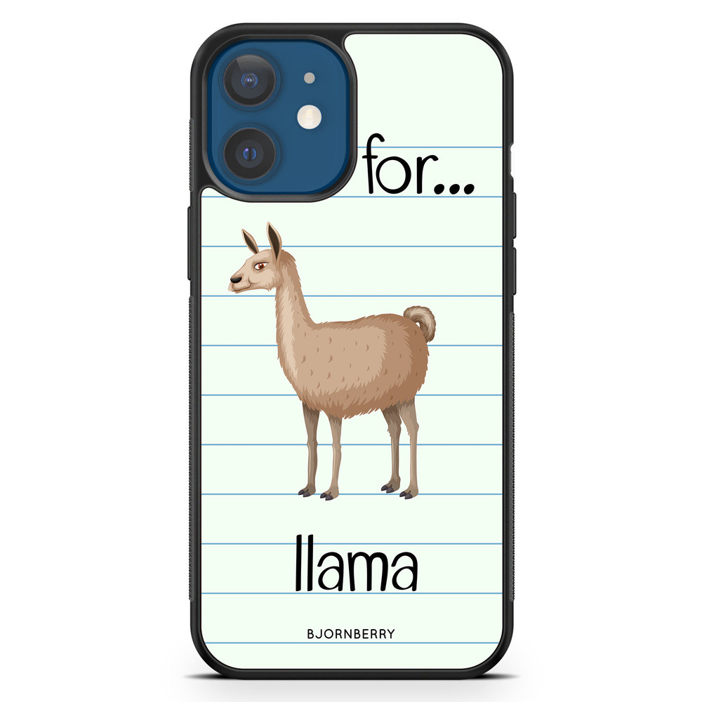 iPhone 12 Mini Case - L Is For Llama