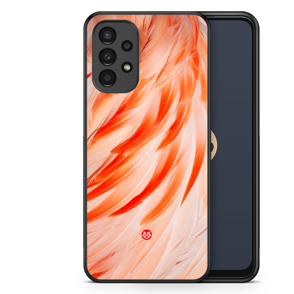 Samsung Galaxy A13 Case - Flamingo Feathers
