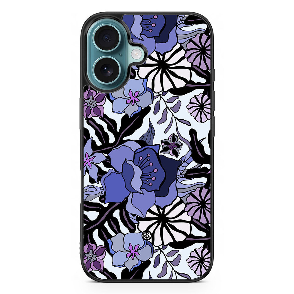 iPhone 16 Case - Purple Flowers