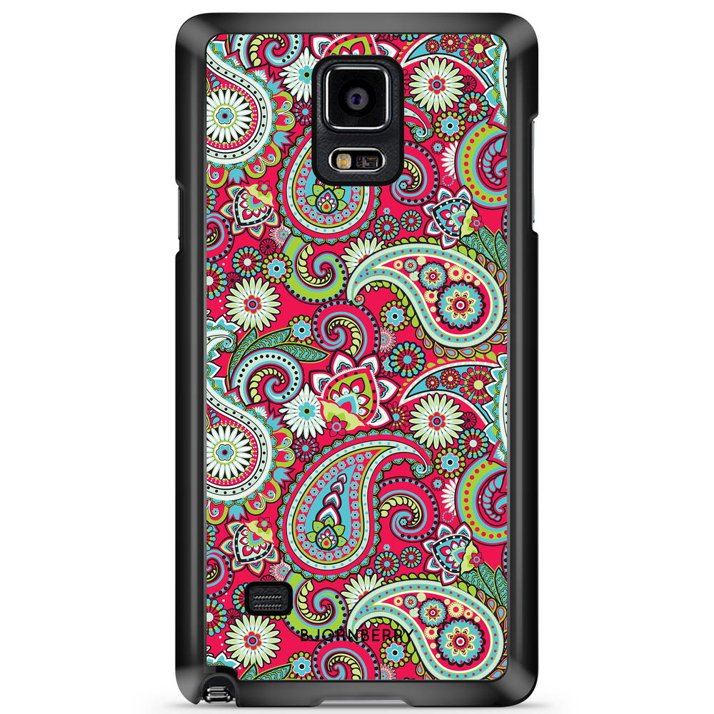 Samsung Galaxy Note 4 Case - Red Paisley