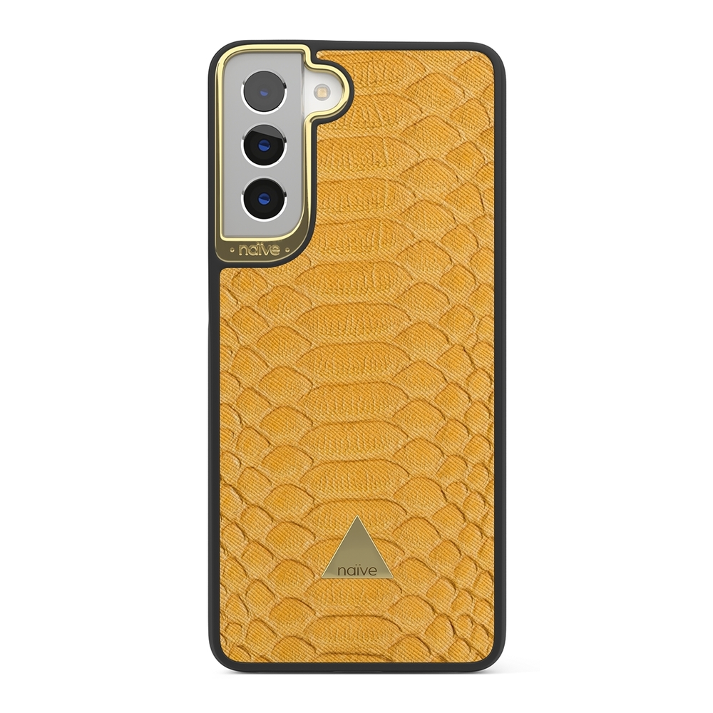 Naive Samsung Galaxy S21 Case - Yellow Snake