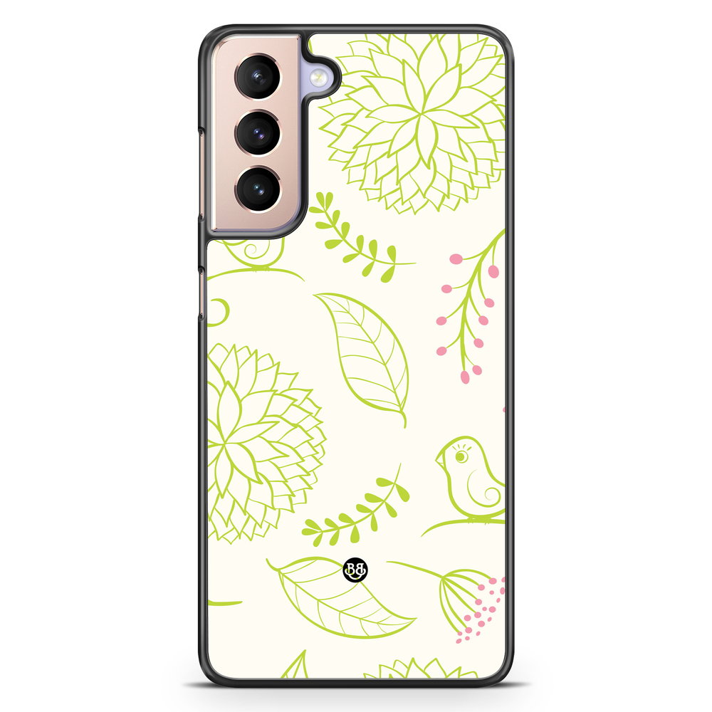 Samsung Galaxy S21 Case - Green Floral