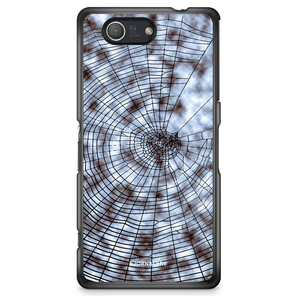 Sony Xperia Z3 Compact Case - Black Spiderweb