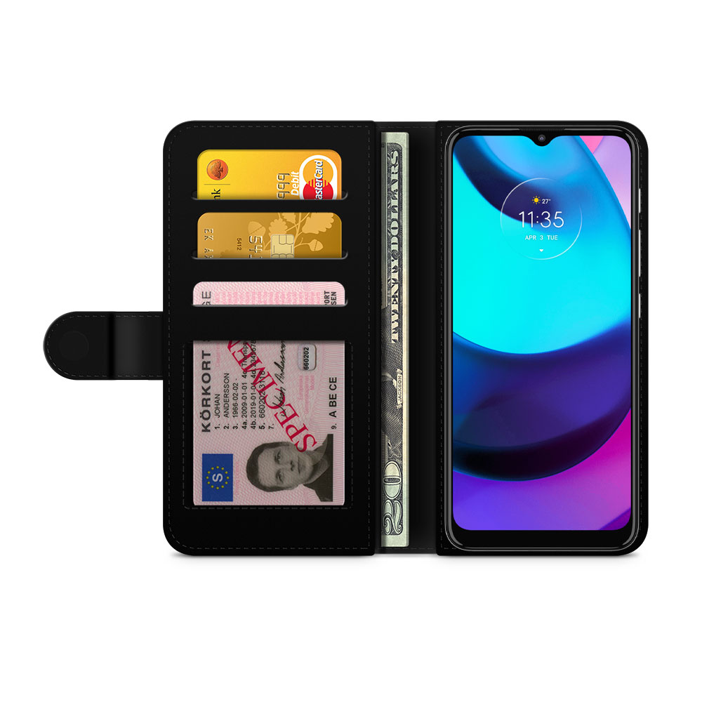 Motorola Moto E20 Wallet Case - Tropical Pattern - 2