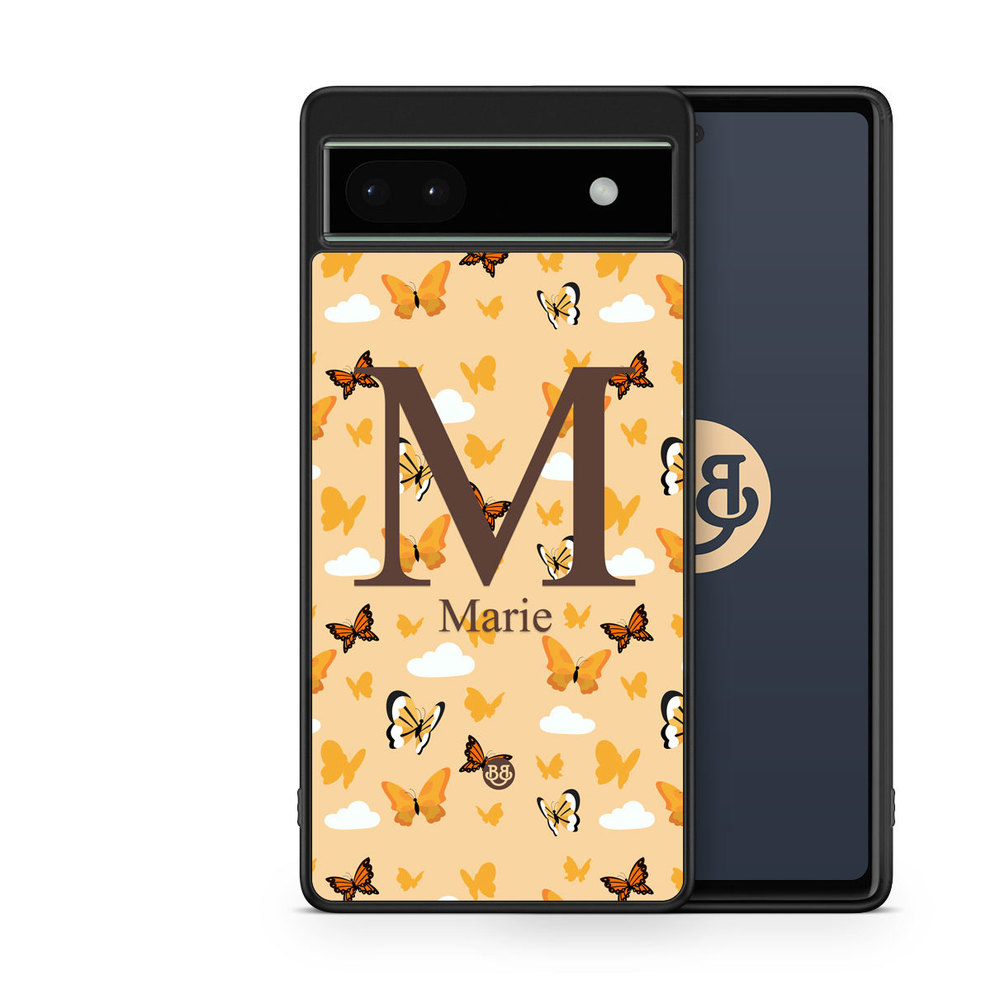 Google Pixel 6a Custom Case - AWAKEN - Orange Butterfly
