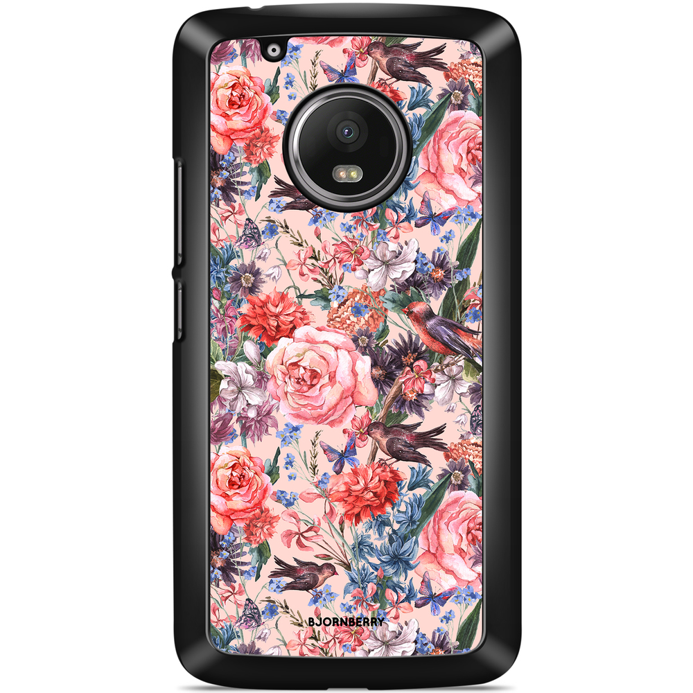 Moto G5 Plus Case - Birds & Flowers