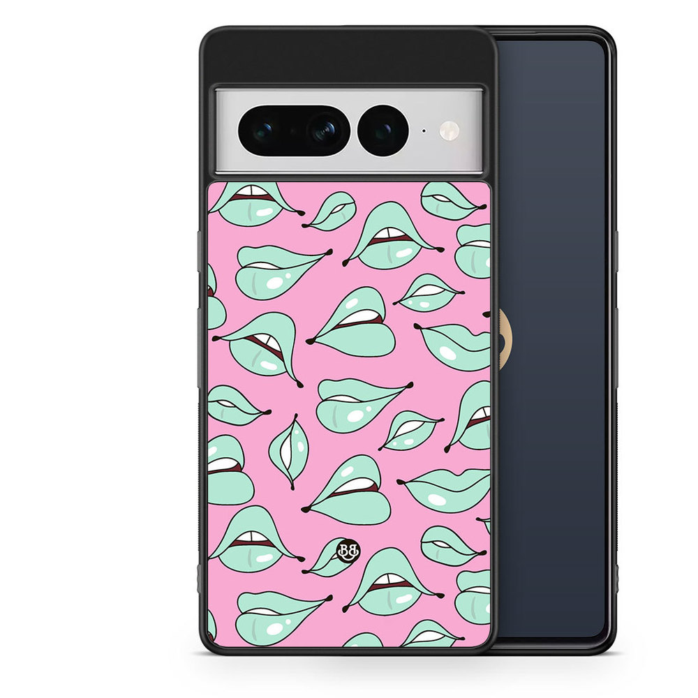 Google Pixel 7 Pro Case - Green Lips