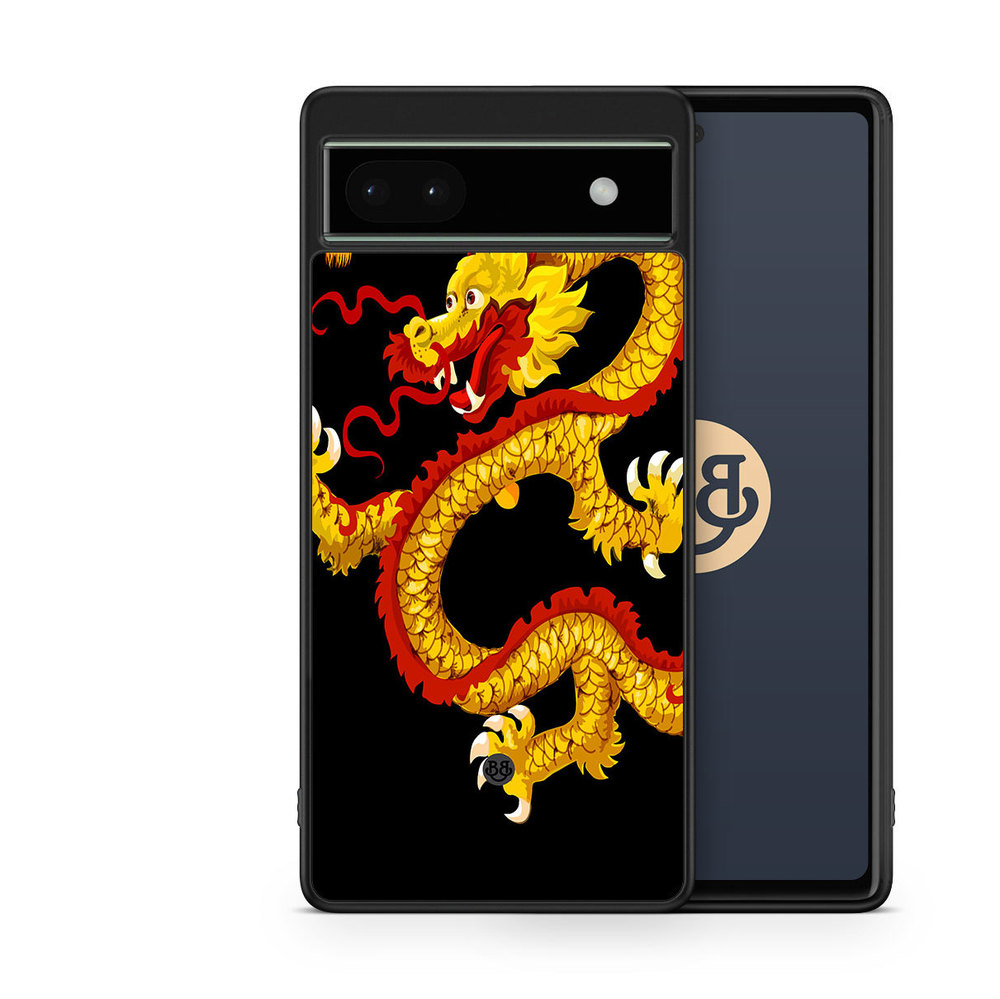 Google Pixel 6a Case - Yellow Dragon