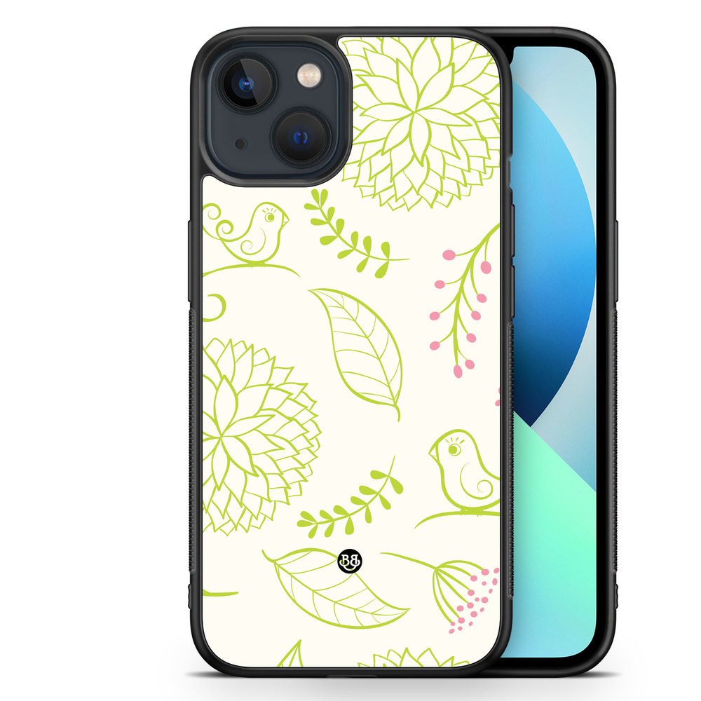 iPhone 13 Mini Case - Green Floral