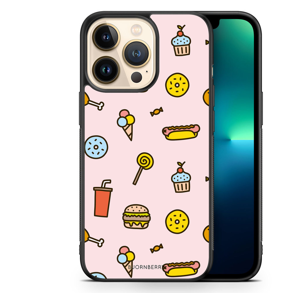iPhone 13 Pro Case - Junk Food Pattern