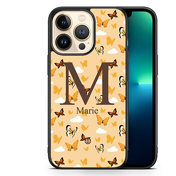iPhone 13 Pro Custom Case - AWAKEN - Orange Butterfly