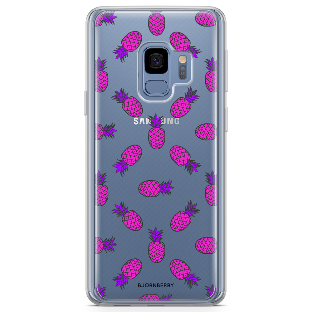 Samsung Galaxy S9 Fashion Case - Pink Pineapple