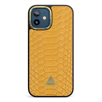 Naive iPhone 12 Mini Skal - Yellow Snake