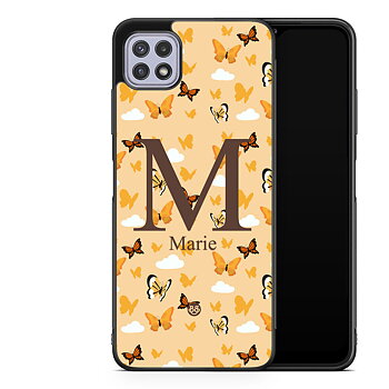 Samsung Galaxy A22 4G Custom Case - AWAKEN - Orange Butterfly