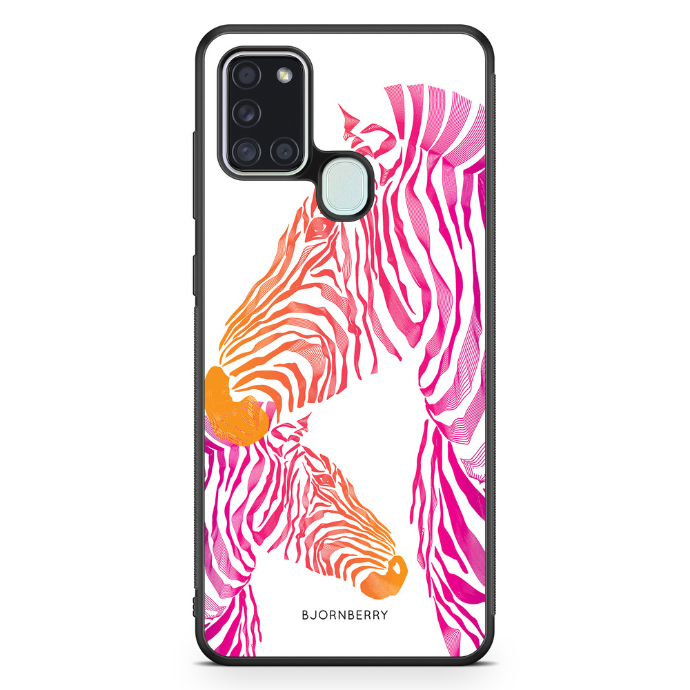 Samsung Galaxy A21s Case - Pink Zebras