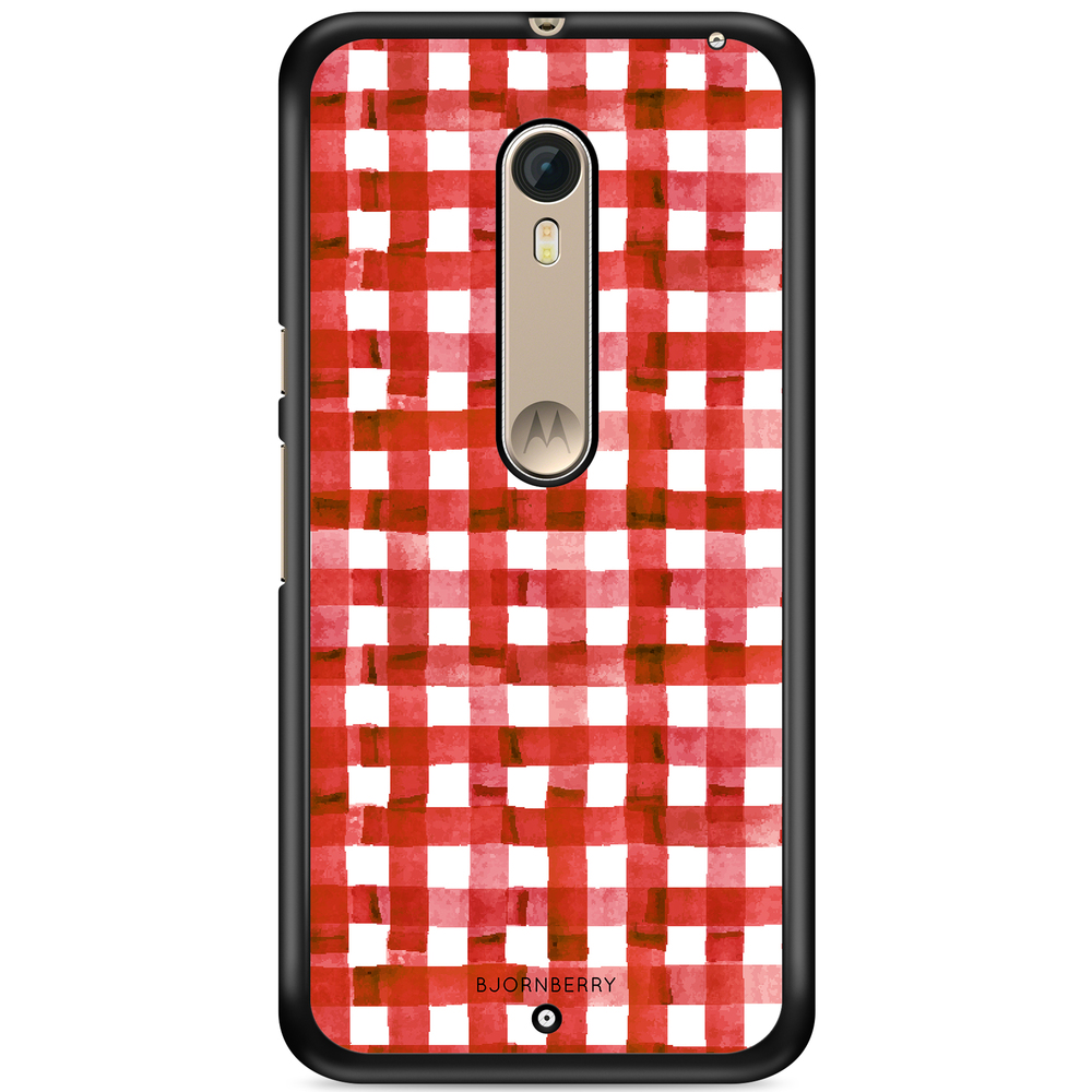 Moto X Style Case - Red Stripes