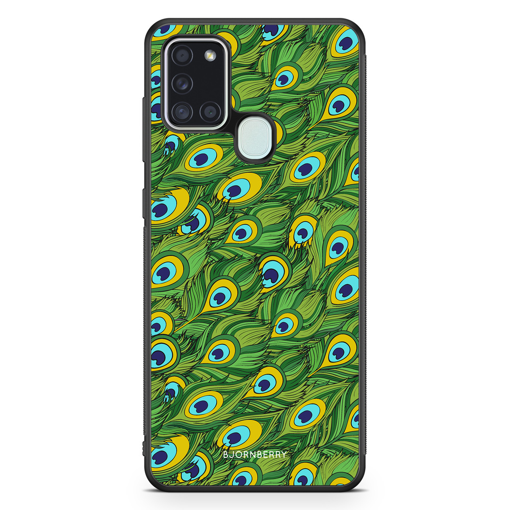 Samsung Galaxy A21s Case - Peacock Pattern