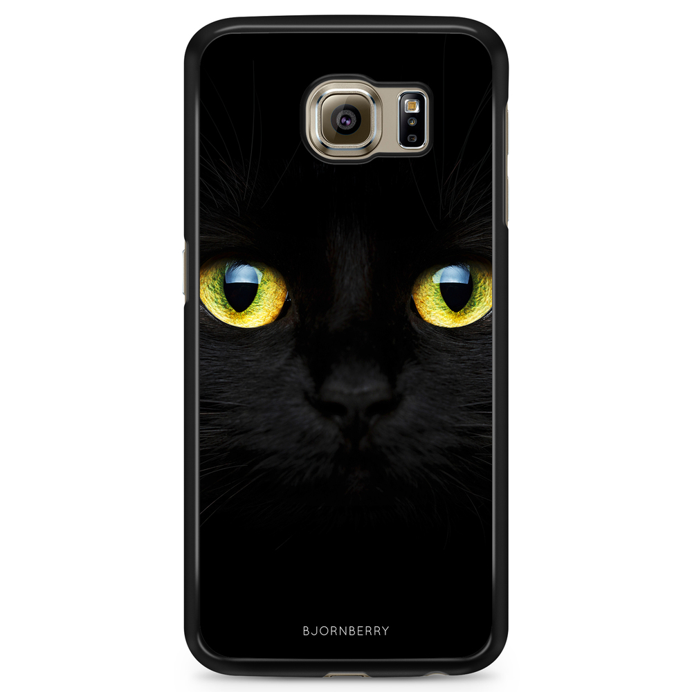 Samsung Galaxy S6 Edge Case - Black Cat Close Up