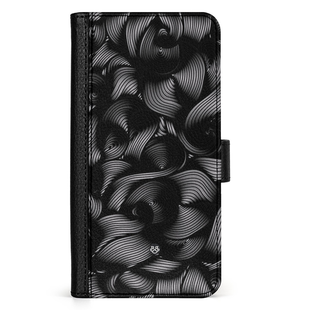 Samsung Galaxy A55 Wallet Case - Black Waves