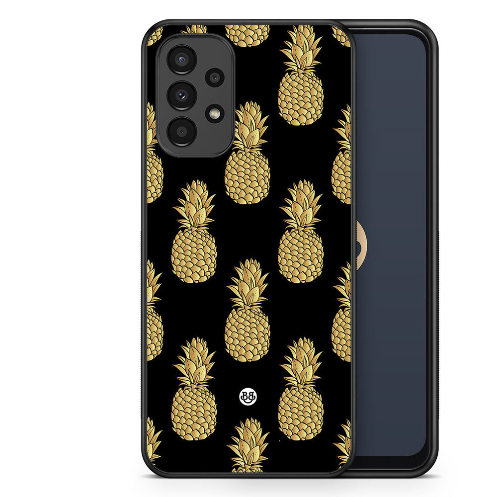 Samsung Galaxy A13 Case - Gold Pineapples