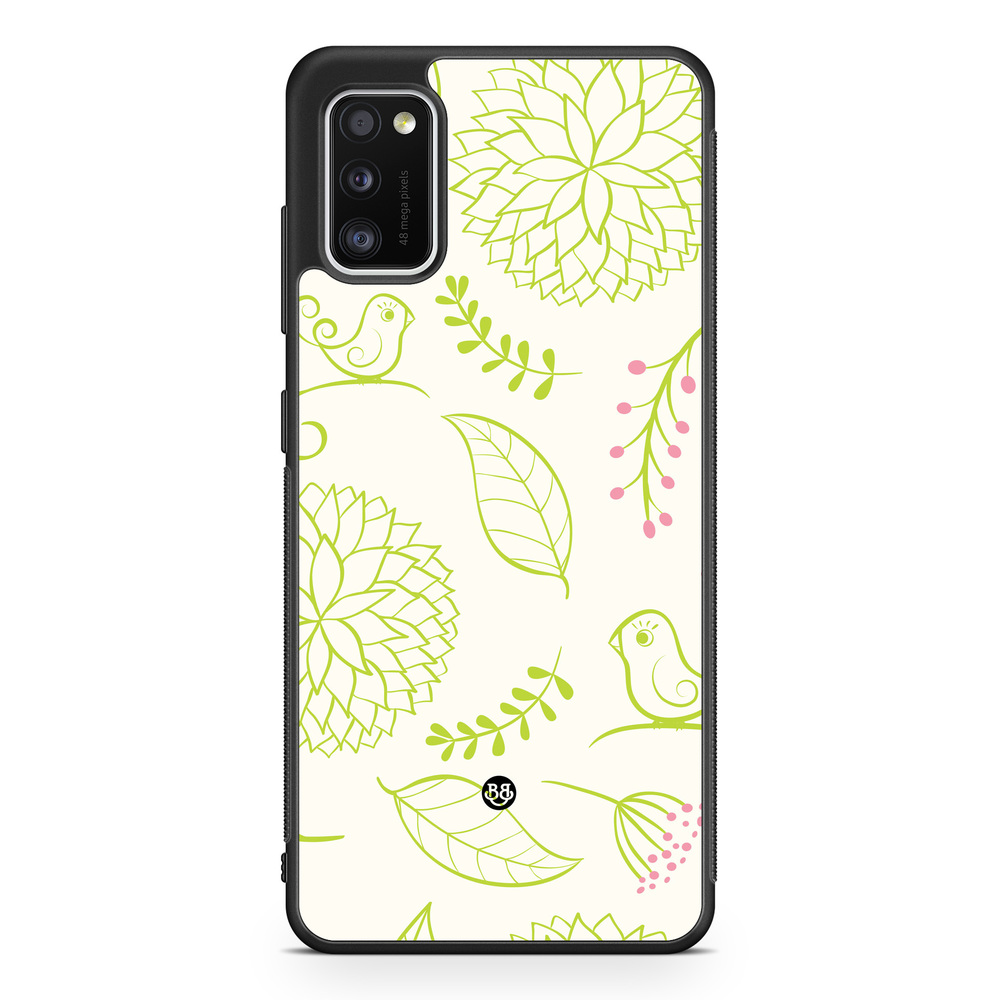 Samsung Galaxy A41 Case - Green Floral