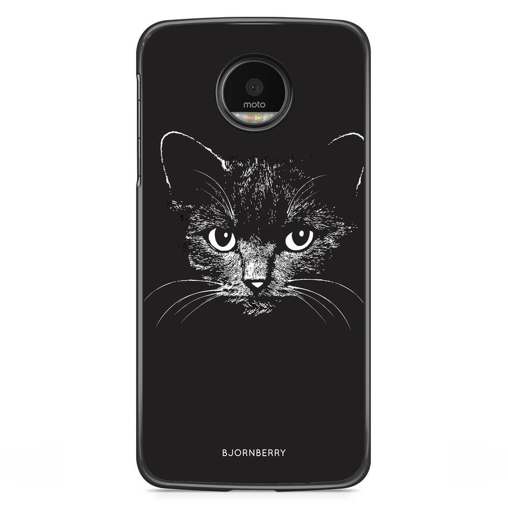 Motorola Moto G5S Plus Case - Black/White Cat
