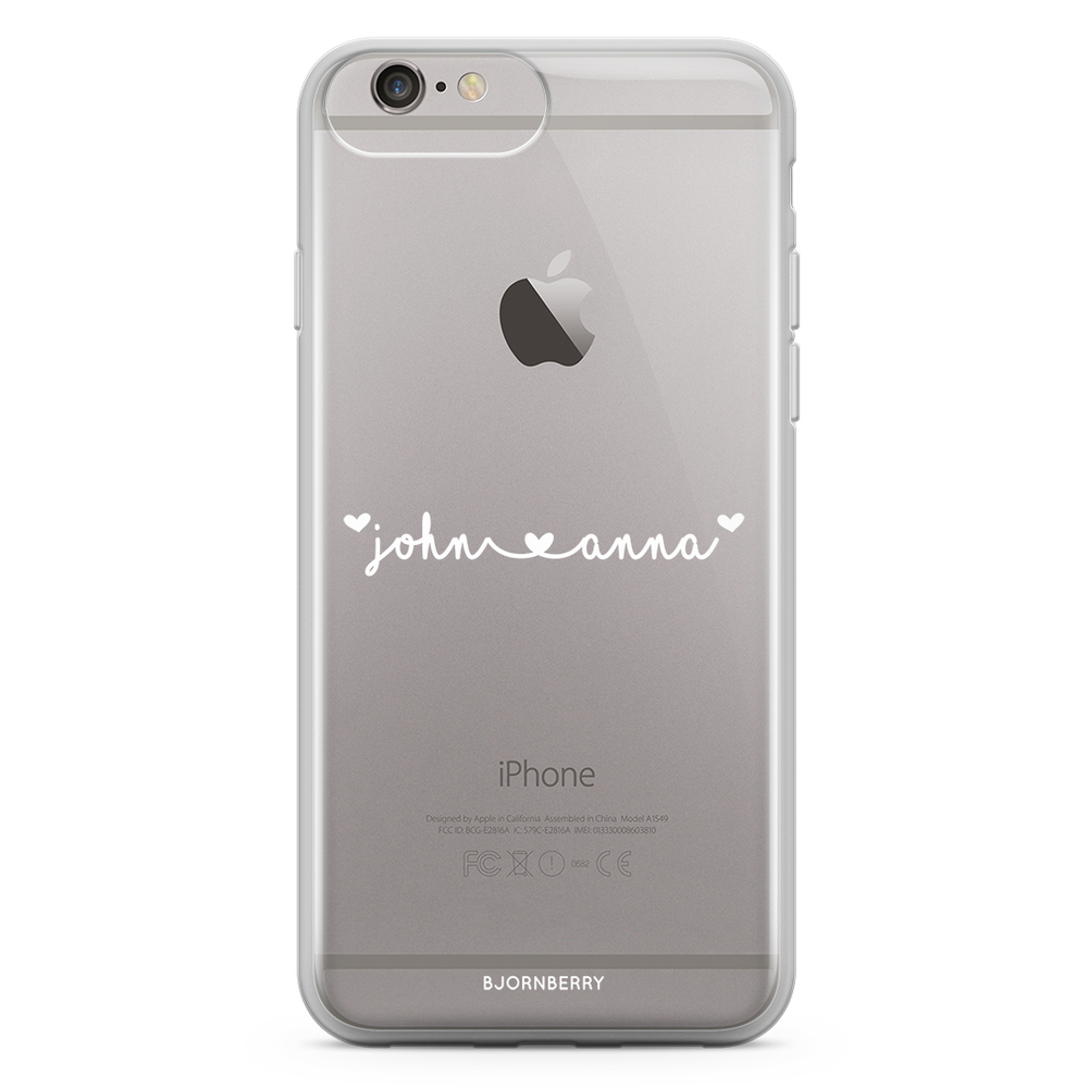 iPhone 6 Plus/6 Plus Case Fashion Custom - Name ❤ Name White