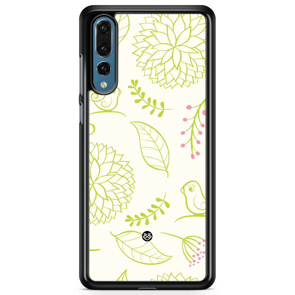 Huawei P20 Pro Case - Green Floral