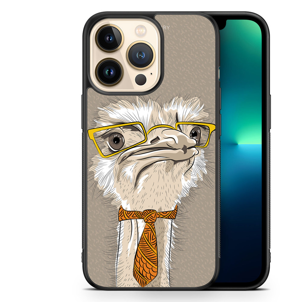 iPhone 13 Pro Case - Hipster Ostrich