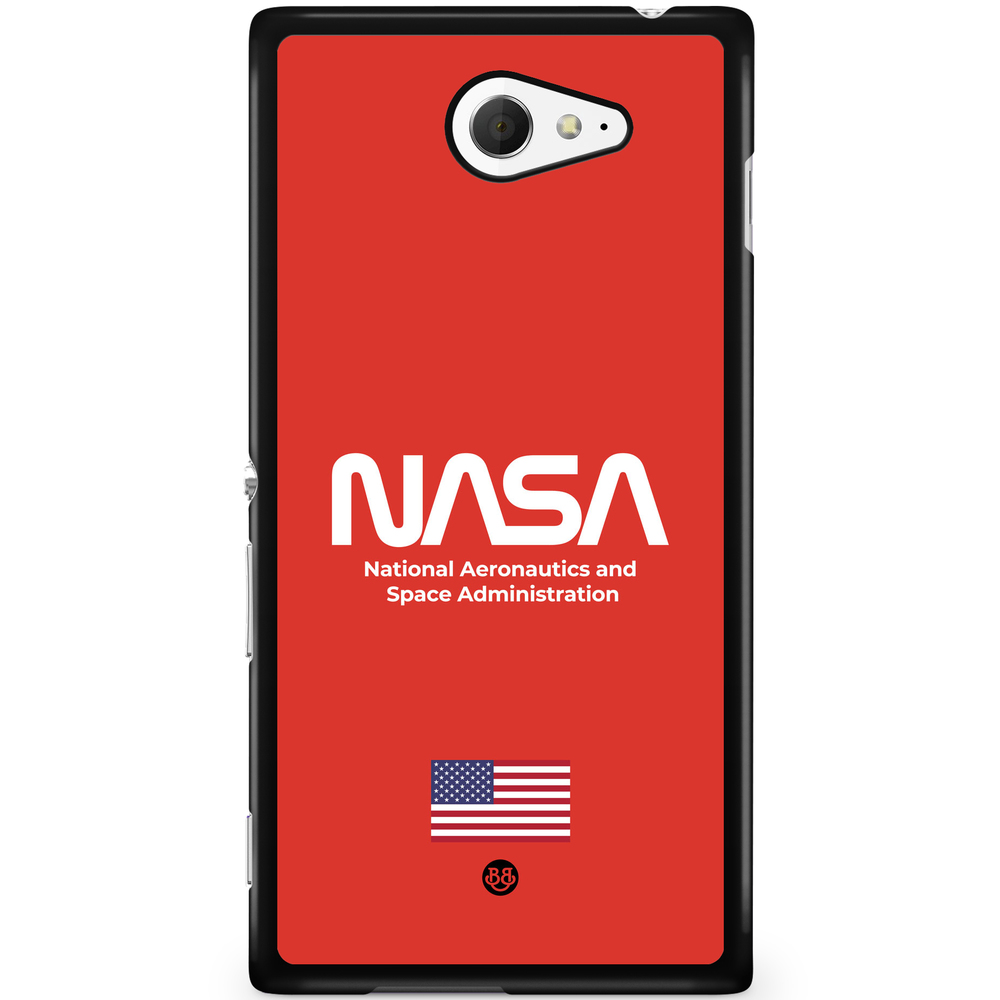 Sony Xperia M2 Aqua Case - NASA Worm Red