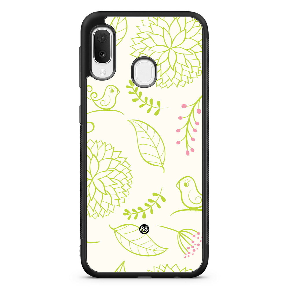 Samsung Galaxy A20e Case - Green Floral