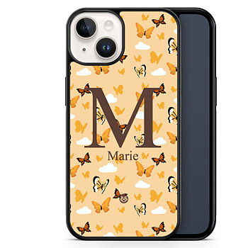 iPhone 14 Custom Skal - AWAKEN - Orange Butterfly