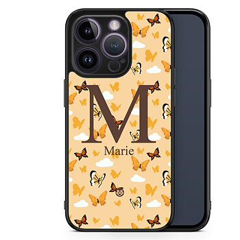 iPhone 14 Pro Custom Skal - AWAKEN - Orange Butterfly