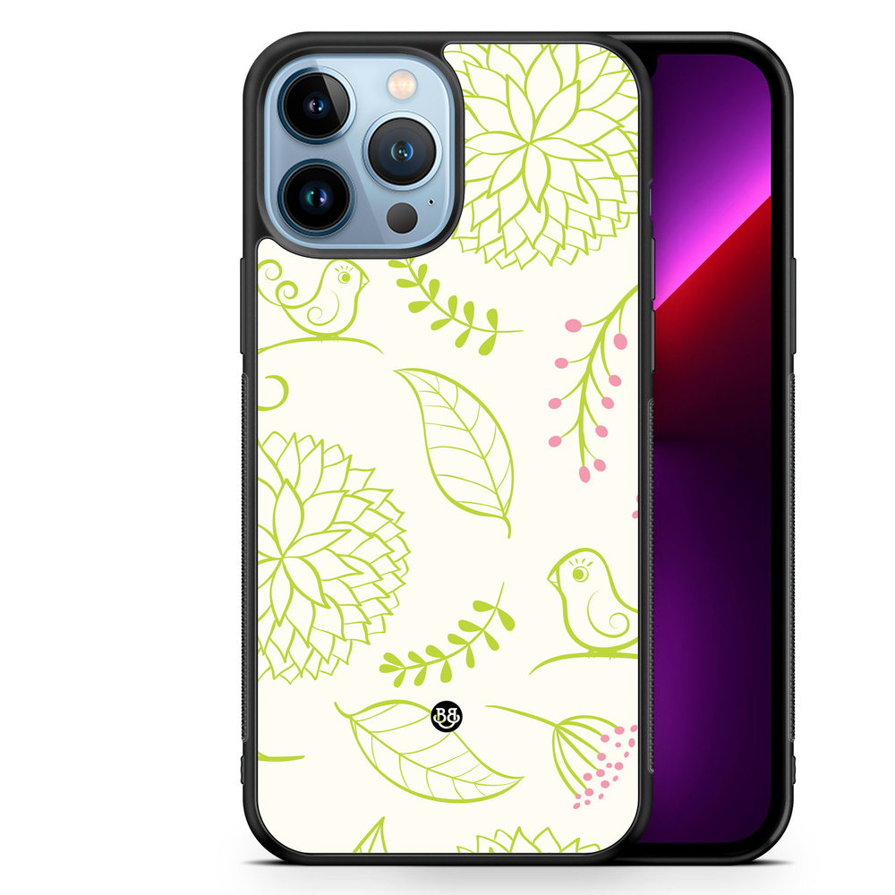 iPhone 13 Pro Max Case - Green Floral