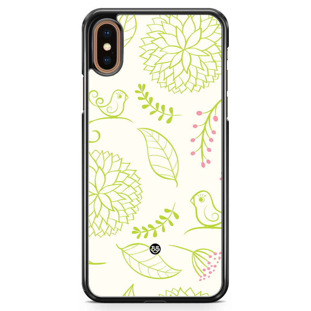 iPhone XS Max Case - Green Floral