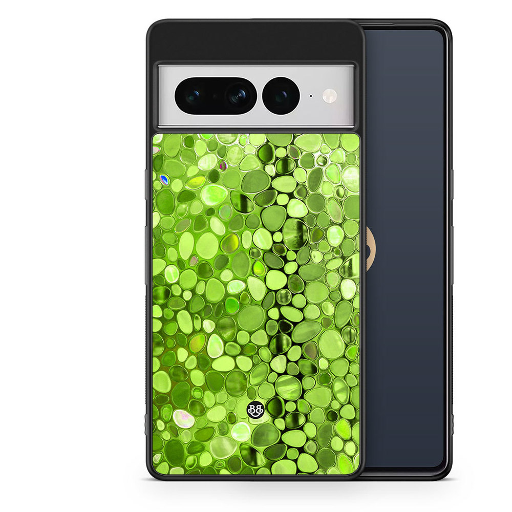 Google Pixel 7 Pro Case - Stained Glass Green