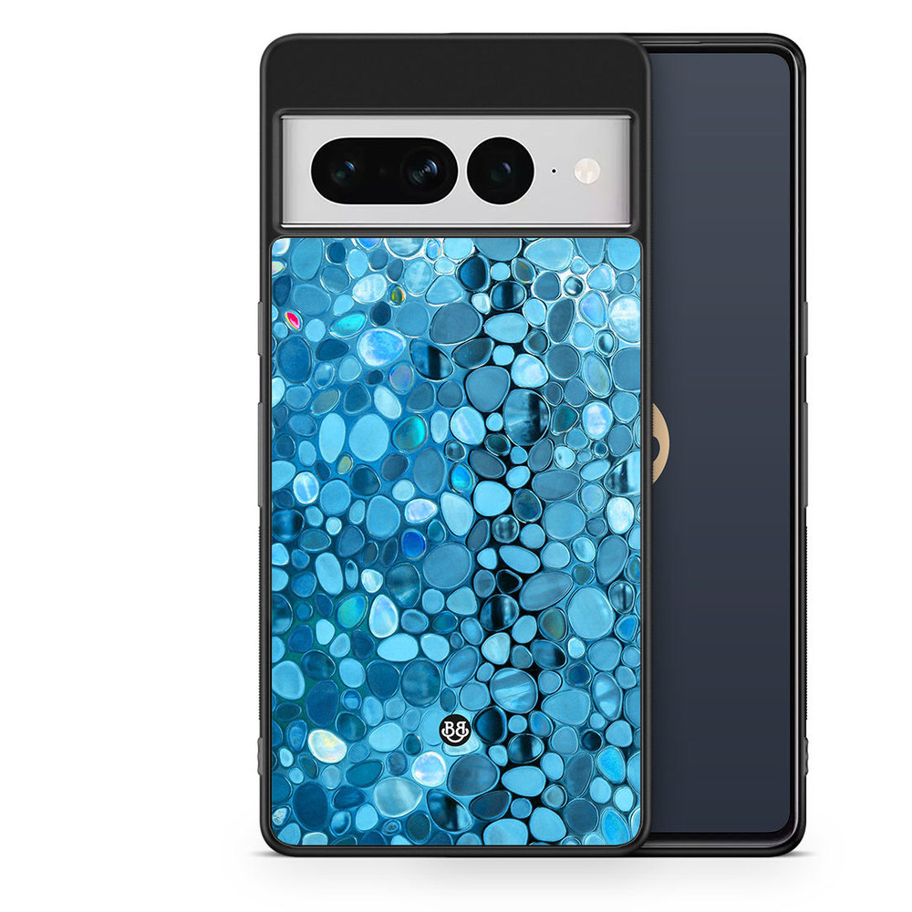 Google Pixel 7 Pro Case - Stained Glass Blue