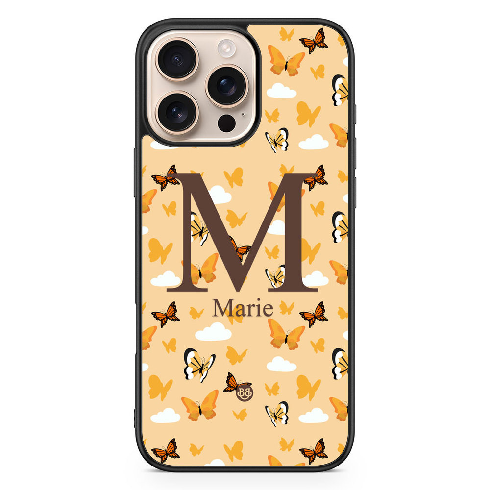 iPhone 16 Pro Max Custom Case - AWAKEN - Orange Butterfly