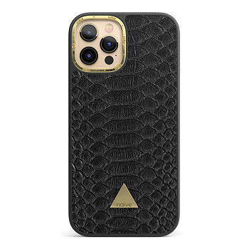 Naive iPhone 12 Pro Case - Black Snake