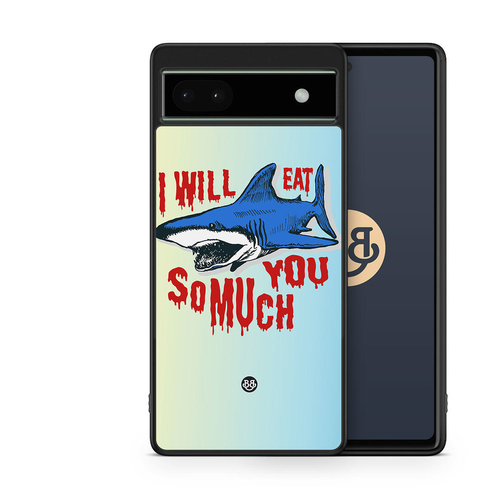 Google Pixel 6a Case - Shark quote