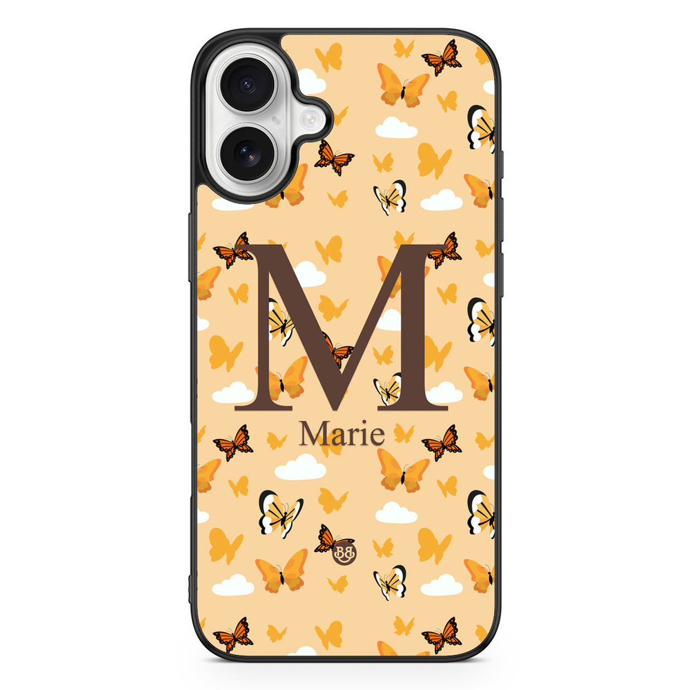 iPhone 16 Plus Custom Case - AWAKEN - Orange Butterfly