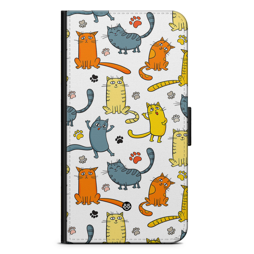 Motorola Edge 30 Pro Wallet Case - Cat Pattern
